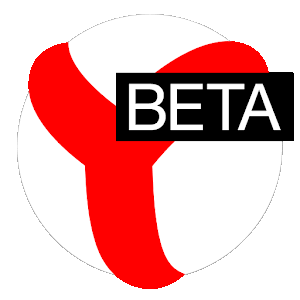 Логотип бета версии Яндекс.Браузера