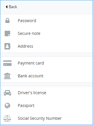 Добавление информации LastPass