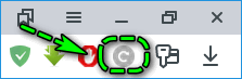 Иконка Tab Auto Refresh в панели Яндекс браузер