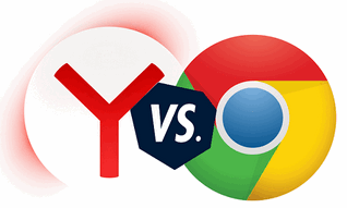 Иконка гугл против яндекса