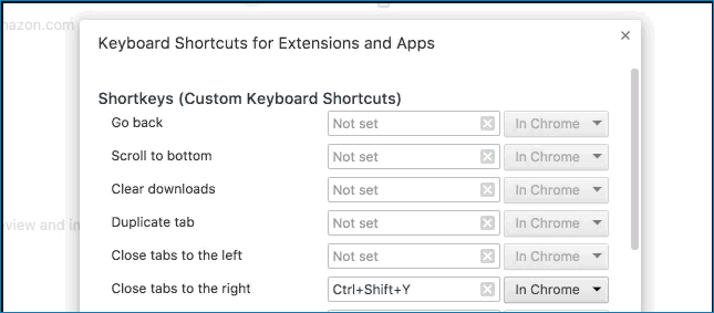Расширение Shortkeys для браузера Яндекс